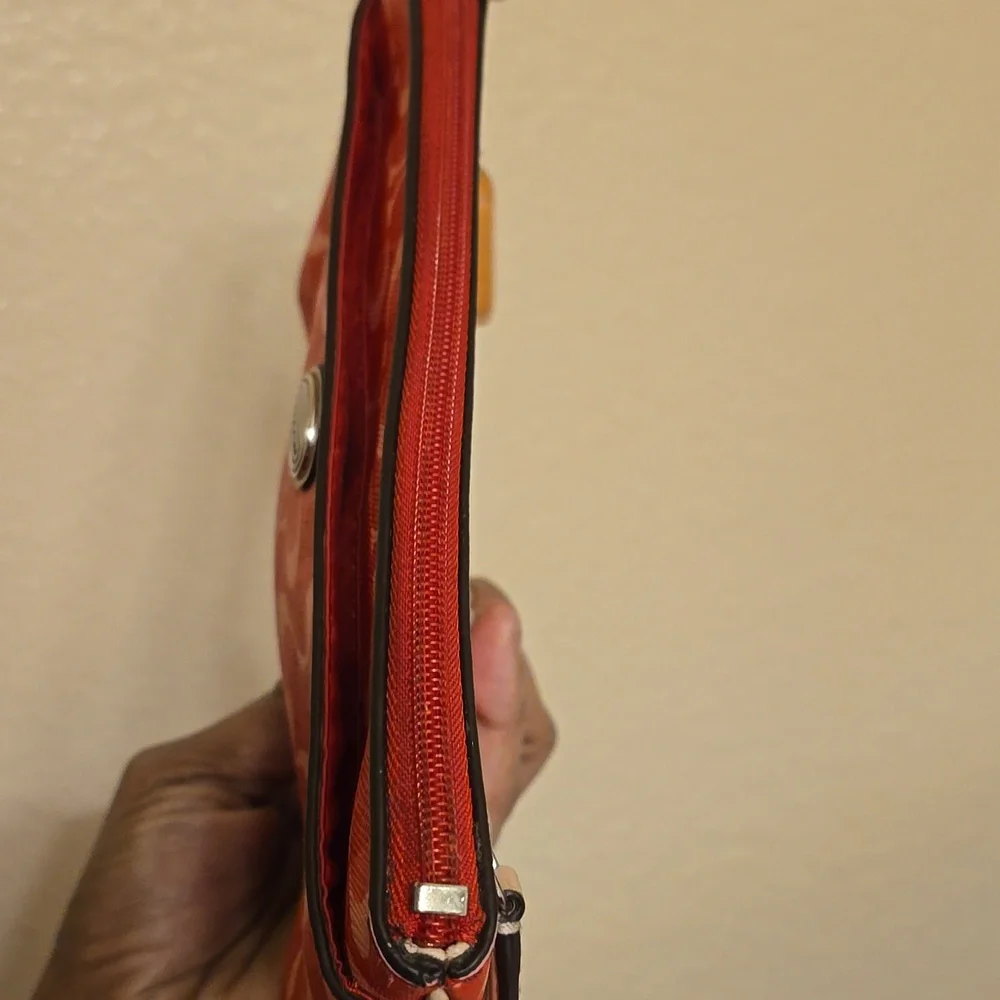 Coach Red Signature Wristlet - Picture 3 of 15